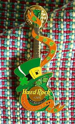 ~indianapolis Hard Rock Cafe 2002 St Patrick’s Day Leprechaun Hat Guitar Pin~300