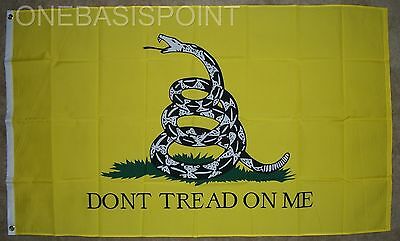 3'x5' Don't Tread On Me Gadsden Flag Patriotic Usa Tea Party Revolution New 3x5