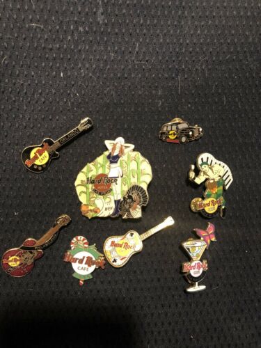 Hard Rock Cafe Lot Of 8 Limited Edition Collectors Pins