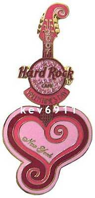Hard Rock Cafe New York Valentine's Day Guitar Pin 2007